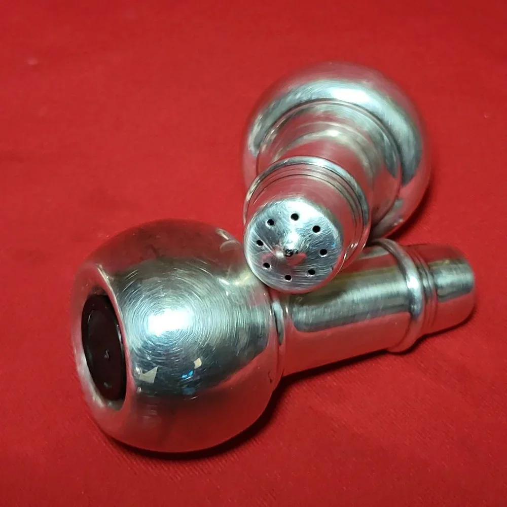 Vintage International Silver Silverplate Salt and Pepper Shakers with Original I